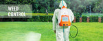 SucceBuy Battery Powered Backpack Sprayer Adjustable Pressure 4 Gallon Tank with 8/6Nozzles 2Wands for Weeding Spraying Cleaning