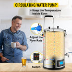 SucceBuy 35L110/220V 304Stainless Steel All-in-One Home Beer Brewer Electric Brewing System with Pump Brewing Beer Equipment Kit