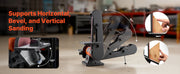 Charger l'image dans la visionneuse de galerie, Amocart 6in Disc Sander &amp; 2in x 42in Belt Sander 420W Bench Belt Disc Sanders Combo for DIY Woodworking Furniture Refinishing
