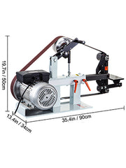 Charger l'image dans la visionneuse de galerie, Amocart 1.5KW Belt Grinder Machine 2 x 82in Variable/Constant Speed 3 Mode Electric Belt Sander for Tool Polishing Knife Making
