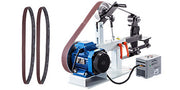 Charger l'image dans la visionneuse de galerie, Amocart 1.5KW Belt Grinder Machine 2 x 82in Variable/Constant Speed 3 Mode Electric Belt Sander for Tool Polishing Knife Making
