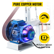 Charger l'image dans la visionneuse de galerie, Amocart 1.5KW Belt Grinder Machine 2 x 82in Variable/Constant Speed 3 Mode Electric Belt Sander for Tool Polishing Knife Making
