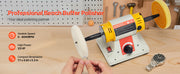 Charger l'image dans la visionneuse de galerie, Amocart Bench Buffer Polisher 1/2HP 0 to 8000RPM with 2PCS4" Cotton Wheel 3PCS 3" Abrasive Fiber Wheels Compound for Metal Wood
