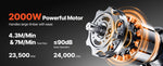 Amocart Thickness Planer 2 Speed 13-in Width Three-Blade 2000W 23500 RPM Powerful Motor Woodworking for Hard&Soft Wood Material