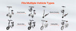 SucceBuy Front Bike Basket Electric Scooter Basket - Max Bearing 20 lbs Construct from Solid Steel Kids / Adults Bicycle Basket