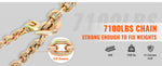 Amocart 1/2pcs Binder Chain Trailer Tow Zinc Plated Truck with Safety Grab Hooks for Logging Binder Tie Down Transport Flatbed