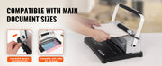 Bild in Galerie-Viewer laden, Amocart Coil Spiral Binding Machine Manual Book Maker 34-Holes Binding 120 Sheets Punch Binder w/ Adjustable Coil Binding Spine

