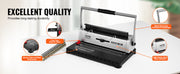 Charger l'image dans la visionneuse de galerie, Amocart Coil Spiral Binding Machine Manual Book Maker 34-Holes Binding 120 Sheets Punch Binder w/ Adjustable Coil Binding Spine
