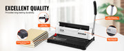 Charger l'image dans la visionneuse de galerie, Amocart Coil Spiral Binding Machine Manual Book Maker 34-Holes Binding 120 Sheets Punch Binder Adjustable Coil Binding Spines
