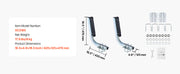 Bild in Galerie-Viewer laden, Amocart Boat Trailer Guides 2PCS High-Hardness Steel Trailer Guide-Ons Fits C-Channel Bunk-Style Pontoon Trailers/V-Hull Boats
