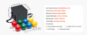 Charger l'image dans la visionneuse de galerie, Amocart Bocce Ball Set 8 Resin Balls with Pallino Carry Bag and Measuring Rope Multi Color for Beach Lawn and Backyard Games
