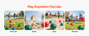 Charger l'image dans la visionneuse de galerie, Amocart Bocce Ball Set 8 Resin Balls with Pallino Carry Bag and Measuring Rope Multi Color for Beach Lawn and Backyard Games
