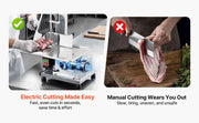 Bild in Galerie-Viewer laden, Amocart Commercial Electric Meat Bandsaw 650W 1800W Stainless Steel Countertop Bone Sawing Machine Frozen Fish Cutter for Pork
