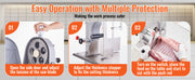 Charger l'image dans la visionneuse de galerie, Amocart Commercial Electric Meat Bone Saw Machine 1500W Stainless Steel Blade Bone Bandsaw Machine Workbench Countertop Bone
