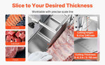 Amocart Commercial Electric Meat Bandsaw 650W 1800W Stainless Steel Countertop Bone Sawing Machine Frozen Fish Cutter for Pork