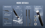 Amocart Endoscope Camera Dual Lens Borescope 5" Screen 1080P Inspection Camera with LED Lights Waterproof for Auto Plumbing