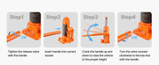 Load image into Gallery viewer, Amocart 4/6/8 Ton Hydraulic Bottle Jack, Heavy Duty Welded Bottle Jack, for Auto Repair, House Lift and Agricultural Equipment
