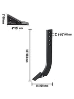 Amocart Box Blade Shank Scarifier Shank Ripper Shank with Removable Tapered Teeth and Pins for Replacement Digging Plowing