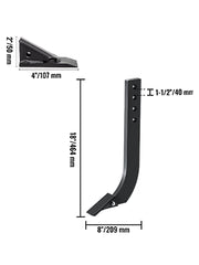 Load image into Gallery viewer, Amocart Box Blade Shank Scarifier Shank Ripper Shank with Removable Tapered Teeth and Pins for Replacement Digging Plowing
