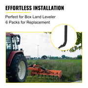 Load image into Gallery viewer, Amocart Box Blade Shank Scarifier Shank Ripper Shank with Removable Tapered Teeth and Pins for Replacement Digging Plowing

