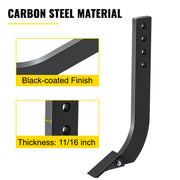 Load image into Gallery viewer, Amocart Box Blade Shank Scarifier Shank Ripper Shank with Removable Tapered Teeth and Pins for Replacement Digging Plowing
