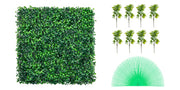 Bild in Galerie-Viewer laden, Amocart Artificial Boxwood Panel UV 24pcs 20x20/24x16 in Boxwood Hedge Wall Panels Artificial Grass Backdrop Wall Green Grass
