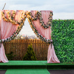 Amocart Artificial Boxwood Panel UV 24pcs 20x20/24x16 in Boxwood Hedge Wall Panels Artificial Grass Backdrop Wall Green Grass