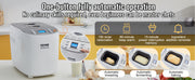Charger l'image dans la visionneuse de galerie, Amocart 2/3 LB Bread Maker 15-in-1 Dough Machine Nonstick Ceramic Pan Automatic Bread maker with Gluten Free Setting
