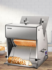 Charger l'image dans la visionneuse de galerie, Amocart Commercial Bread Slicer Stainless Steel 12mm Blades Electric Bread Cutting Machine Kitchen Appliance Toast Processor
