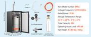 Bild in Galerie-Viewer laden, Amocart Beer Kegerator Single Tap Commercial Draft Beer Dispenser for D system W/ Shelves Hold 1 Sixth Keg 2.5lbs CO2 Tank 92L

