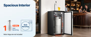 Bild in Galerie-Viewer laden, Amocart Beer Kegerator Single Tap Commercial Draft Beer Dispenser for D system W/ Shelves Hold 1 Sixth Keg 2.5lbs CO2 Tank 92L
