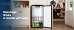 Amocart Beer Kegerator Single Tap Commercial Draft Beer Dispenser for D system W/ Shelves Hold 1 Sixth Keg 2.5lbs CO2 Tank 92L