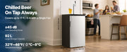 Bild in Galerie-Viewer laden, Amocart Beer Kegerator Single Tap Commercial Draft Beer Dispenser for D system W/ Shelves Hold 1 Sixth Keg 2.5lbs CO2 Tank 92L
