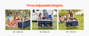 Bild in Galerie-Viewer laden, Amocart Camping Kitchen Table Folding Outdoor Cooking Table Aluminum Lightweight Portable Cook Station Foldable Camp Table
