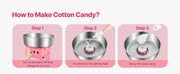 Load image into Gallery viewer, Amocart Electric Cotton Candy Machine 1000W Commercial Candy Floss Maker with Stainless Steel Bowl for  Birthday Family Party
