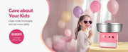 Load image into Gallery viewer, Amocart Electric Cotton Candy Machine 1000W Commercial Candy Floss Maker with Stainless Steel Bowl for  Birthday Family Party
