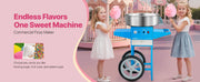 Charger l'image dans la visionneuse de galerie, Amocart Electric Cotton Candy Machine with Cart Commercial Candy Floss Maker with 20.5 in Stainless Steel Bowl, Sugar Scoop
