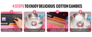 Bild in Galerie-Viewer laden, Amocart Electric Cotton Candy Machine with Cart 1000W Commercial Floss Maker with Stainless Steel Bowl Sugar Scoop and Drawer
