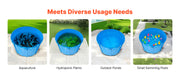 Bild in Galerie-Viewer laden, Amocart Canvas Fish Pond 448.8Gal Above Ground Fish Pond, Foldable PVC Koi Tank with Frame and Drain Valve for Aquaculture Blue
