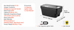 Amocart 12 Volt Refrigerator 20L/35L Car Fridge for Tesla Model 3/Model Y Portable Electric Freezer Compressor with APP Control
