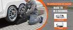 SucceBuy Car Ramp Low Profile Car Service Ramp 20000 lbs/10 Ton Loading Capacity 5.5" Lift Height Car Ramp Heavy Duty Tire Ramp