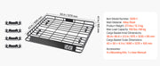 Charger l'image dans la visionneuse de galerie, Amocart Roof Rack Basket 64x39x4.1" Universal Rooftop Cargo Carrier Anti-Rust Alloy Steel Car Top Luggage Holder for SUV Truck
