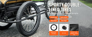 Charger l'image dans la visionneuse de galerie, Amocart 275 lbs Bike Cargo Trailer Bicycle Wagon Cart Foldable Compact Storage with Universal Hitch 20" Wheels fits Most Bike
