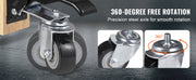 Charger l'image dans la visionneuse de galerie, Amocart 165 lbs 2.5" Set of 4 Workbench Caster Wheels Side Mounted Retractable Stepdown Wheel 360° Swivel for Tables Equipment

