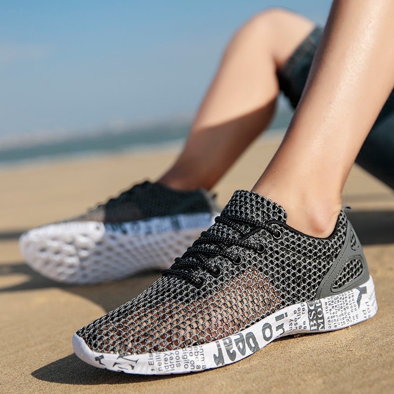 Casual Men's Shoes Breathable Sneakers Match Hollow Lace Board Shoes - AMOCARTebc0fe55fdd7ad578806121a0d77827b