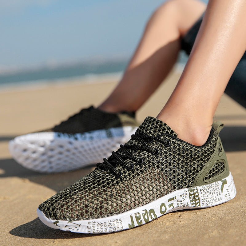Casual Men's Shoes Breathable Sneakers Match Hollow Lace Board Shoes - AMOCART961b58645de6654a732296d157876ea0