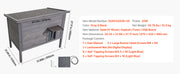Charger l'image dans la visionneuse de galerie, Amocart Heated Cat House Insulated Wooden House for Outdoor Cats with Heating Pad Openable Asphalt Roof for 1-3 Cats in Winter
