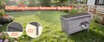 Amocart Heated Cat House Insulated Wooden House for Outdoor Cats with Heating Pad Openable Asphalt Roof for 1-3 Cats in Winter