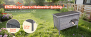 Charger l'image dans la visionneuse de galerie, Amocart Heated Cat House Insulated Wooden House for Outdoor Cats with Heating Pad Openable Asphalt Roof for 1-3 Cats in Winter
