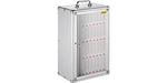 Amocart 36 Slots Cell Phone Cabinet Silver Aluminum Alloy Pocket Chart Wall Mounted Storage Locker Box for Classroom Office Gym